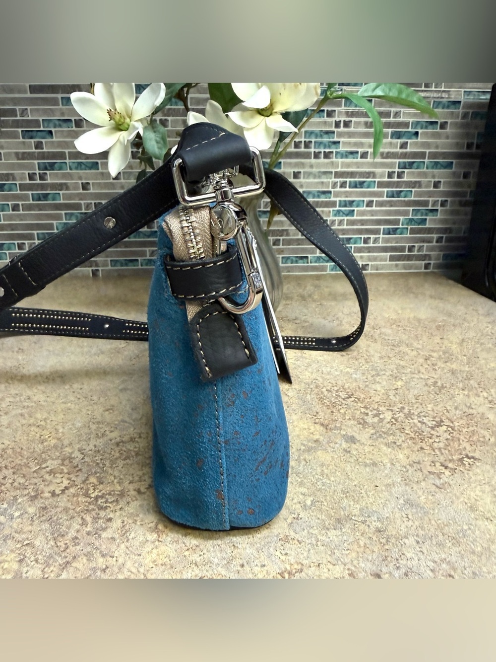 NWT Consuela Midtown Crossbody and Pouch Nila Blue purse - Picture 8 of 15